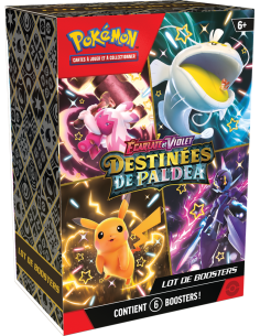 Pokémon Écarlate et Violet : Bundle 6 boosters Destinées de Paldea 24