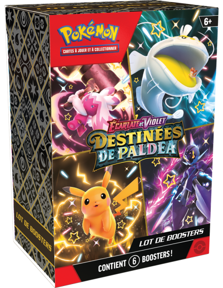 Pokémon Écarlate et Violet : Bundle 6 boosters Destinées de Paldea 24