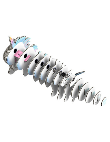 Eugy 3D Licorne Ciel - Puzzle créature magique écologique