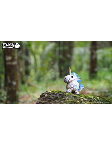 Eugy 3D Licorne Ciel - Puzzle créature magique écologique