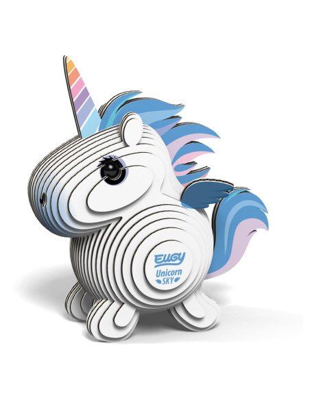 Eugy 3D Licorne Ciel - Puzzle créature magique écologique