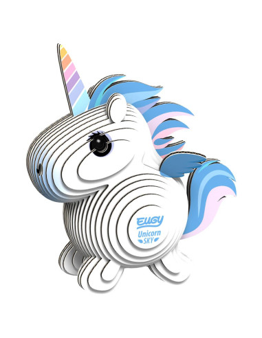 Eugy 3D Licorne Ciel - Puzzle créature magique écologique
