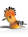 Eugy 3D Huppe - Puzzle oiseau coloré écologique