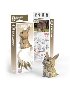 Eugy 3D Kangourou - Puzzle animal australien écologique 2