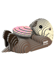 Eugy 3D Loutre de Mer - Puzzle animal marin écologique