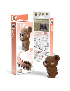 Eugy puzzle 3d - animal sauvage - ours 2