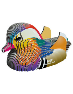 Eugy puzzle 3d - oiseau - canard mandarin