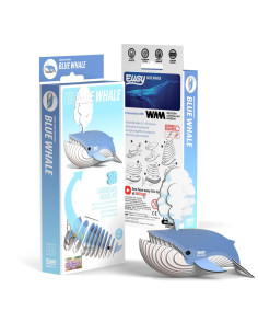 Eugy 3D Baleine Bleue - Puzzle géant écologique 2