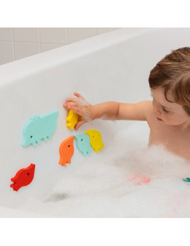 Quut - puzzle de bain - le cortège d'animaux