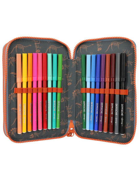 Dino world trousse à crayons 3 compartiments roar
