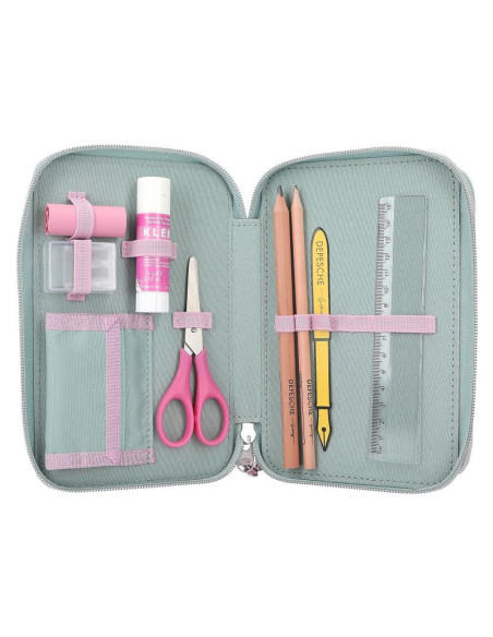 Miss melody trousse à 3 compartiments led coeurs
