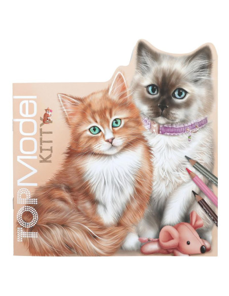 Topmodel livre de coloriage kitty figuratif kitty and doggy