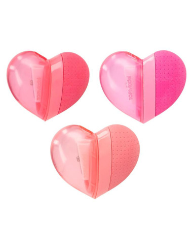 Topmodel coeur 2-en-1, gomme & taille-crayon best friends