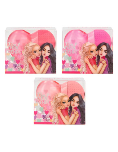 Topmodel coeur 2-en-1, gomme & taille-crayon best friends