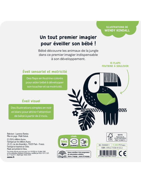 Mes premiers flaps - les animaux de la jungle