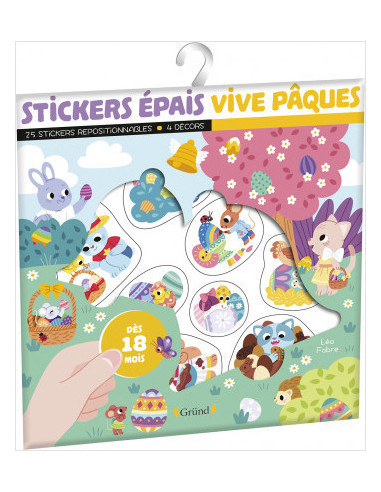 Stickers epais - vive paques
