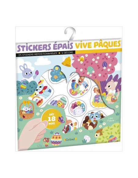 Stickers epais - vive paques