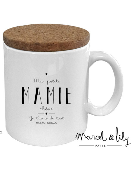 Mug céramique - message - Ma petite mamie chérie - fête des grands-mères - Marcel & Lily