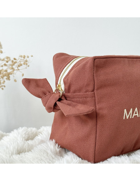 Grande Trousse de toilette brodée "Mamie Chérie" Terrarosa - Fête des grands-mères - Marcel & Lily