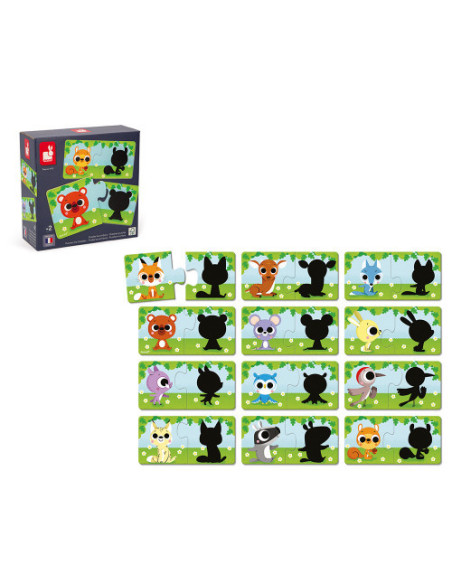 Puzzles les Animaux et Leur Ombre - Janod
