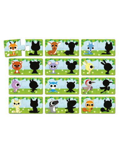 Puzzles les Animaux et Leur Ombre - Janod