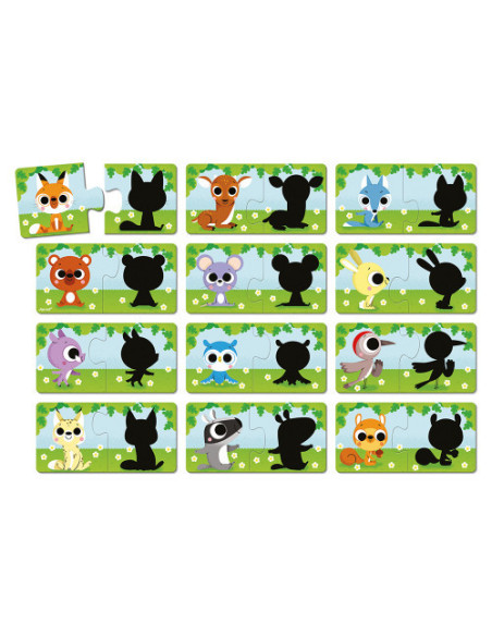 Puzzles les Animaux et Leur Ombre - Janod