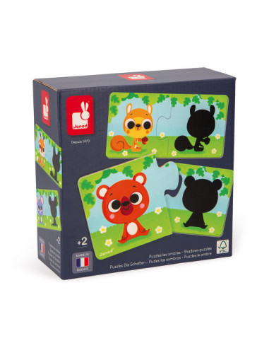 Puzzles les Animaux et Leur Ombre - Janod