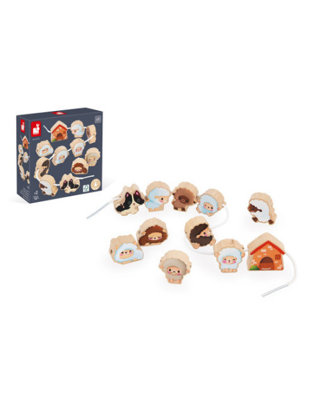 Perles à Enfiler Moutons - Janod