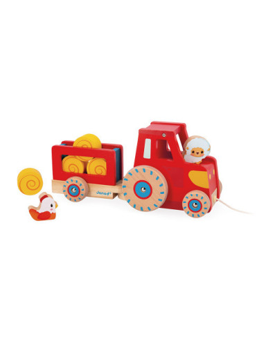 Ferme - tracteur a tirer - janod