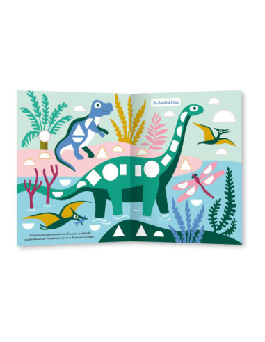 Mes tout premiers autocollants - 1000 premières gommettes formes dinosaures