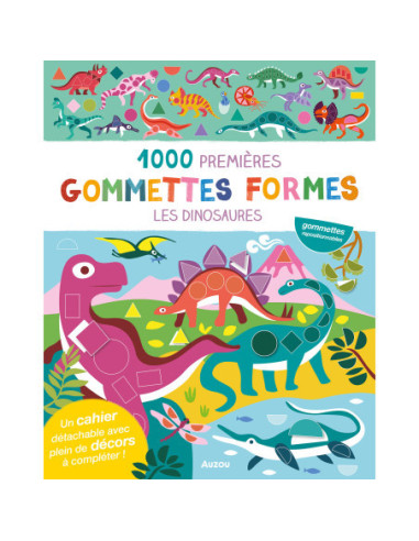 Mes tout premiers autocollants - 1000 premières gommettes formes dinosaures