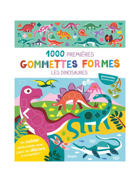 Mes tout premiers autocollants - 1000 premières gommettes formes dinosaures
