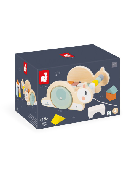 Chariot cube escargot Sweet cocoon - Janod