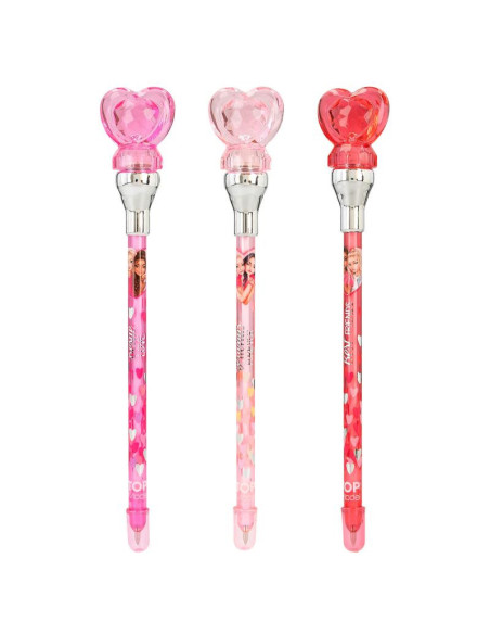 Topmodel stylo à bille avec lumière coeur best friends