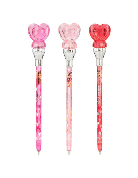 Topmodel stylo à bille avec lumière coeur best friends