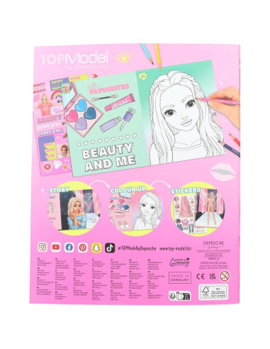 Topmodel album de coloriage beauty fun