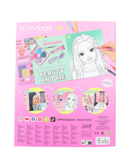 Topmodel album de coloriage beauty fun