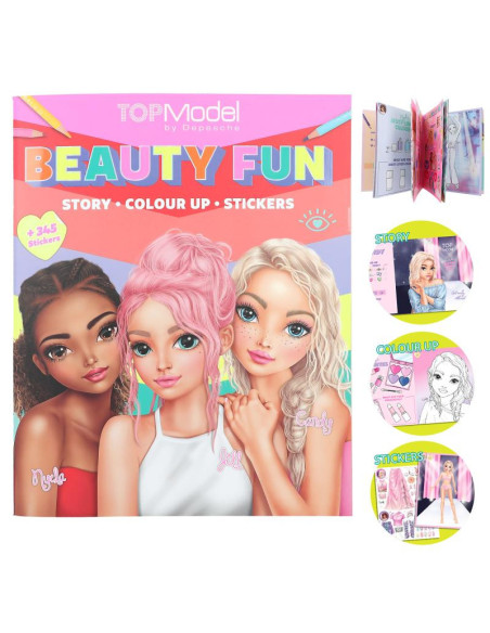 Topmodel album de coloriage beauty fun