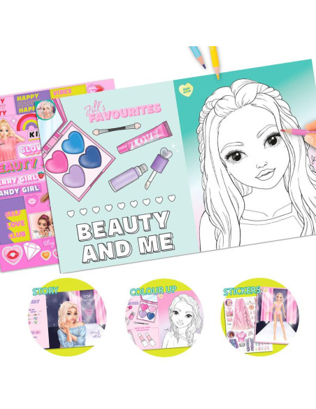 Topmodel album de coloriage beauty fun