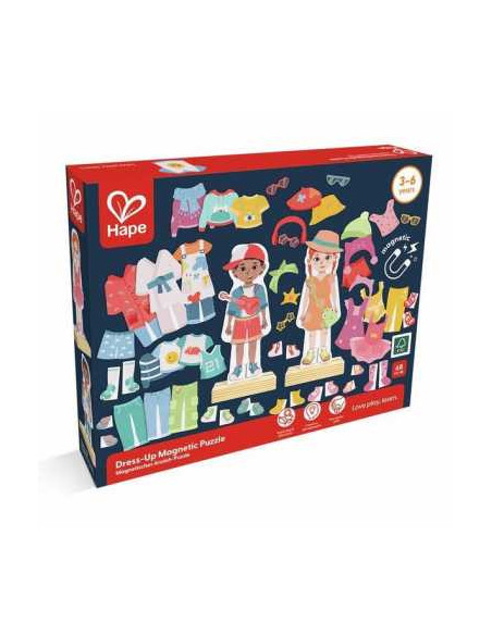 Je m'habille avec mes vêtements aimantés - Hape