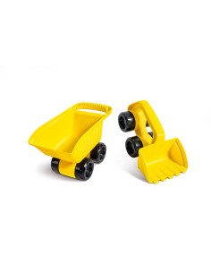 Benne remorque et pelleteuse de sable - Hape