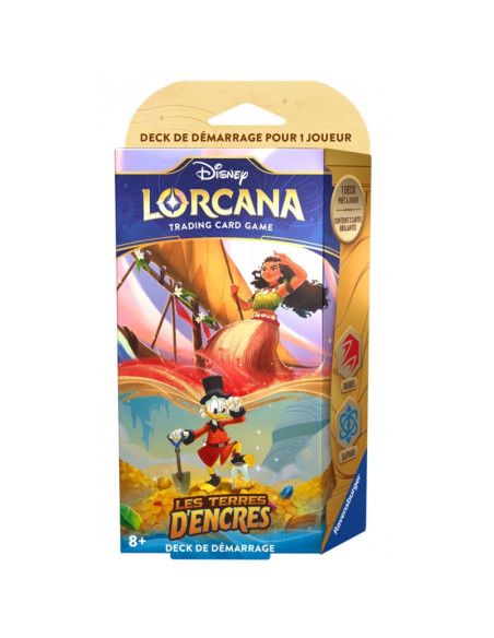Disney Lorcana : Les Terres d'Encres - Deck de Démarrage Vaiana / Oncle Picsou