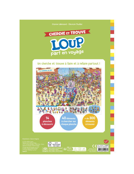 Cherche & trouve loup part en voyage