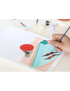 Coffret peinture au numéro - St Barthélémy par Léa Morichon - La petite épicerie 2