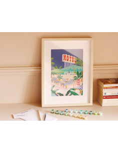 Coffret peinture au numéro - The Motel Pool par Jessica Smith - La petite épicerie 2