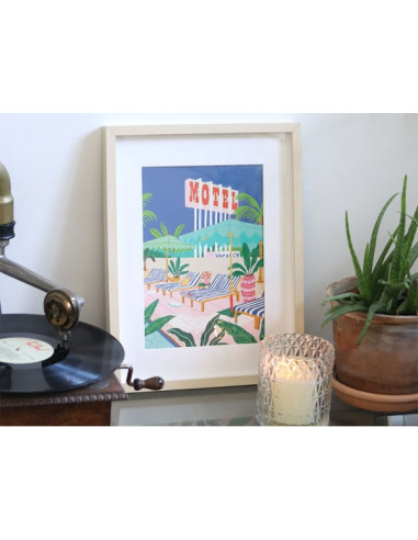 Coffret peinture au numéro - The Motel Pool par Jessica Smith - La petite épicerie