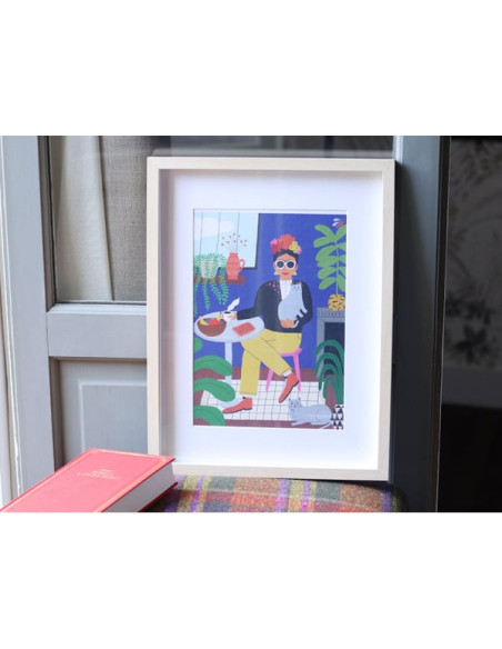 Coffret peinture au numéro - La fille aux chats par Guillaume Denaudhome - La petite épicerie