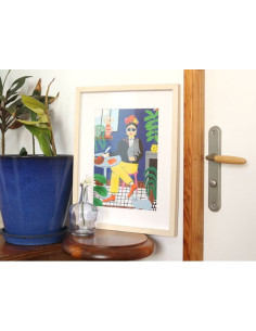 Coffret peinture au numéro - La fille aux chats par Guillaume Denaudhome - La petite épicerie 2