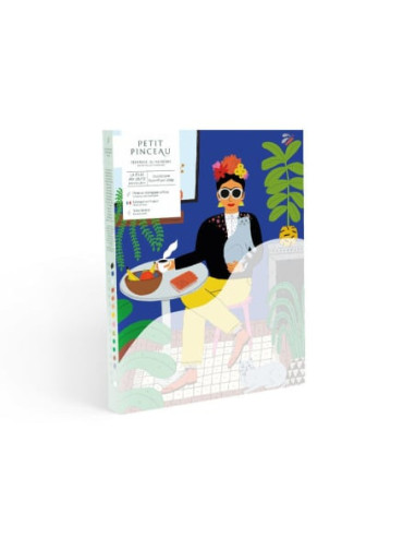 Coffret peinture au numéro - La fille aux chats par Guillaume Denaudhome - La petite épicerie