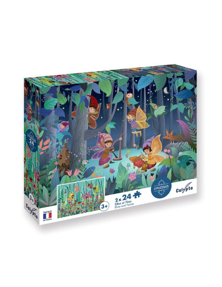 Puzzle 2x24 p - elfes et fées